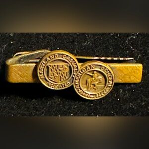 Vintage 12kt Gold Filled American Casualty Tie Clip Bar